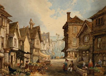 Butchers Row, Coventry, depuis le nord